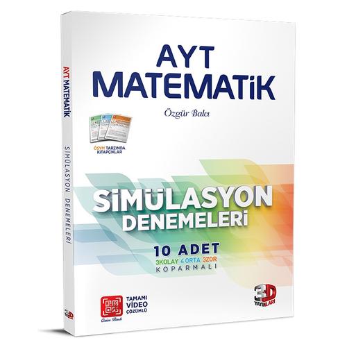 3d Yayınları Ayt Matematik 10&#39;lu Simülasyon Denemeleri