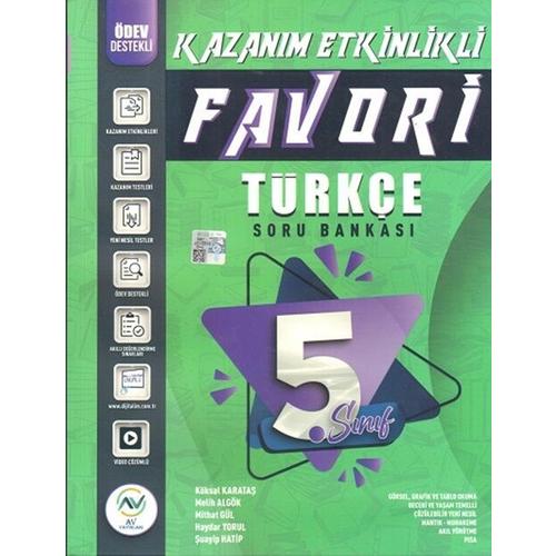 Av Yayınları 5. Sınıf Türkçe Favori Serisi Kazanım Etkinlikli Soru Bankası