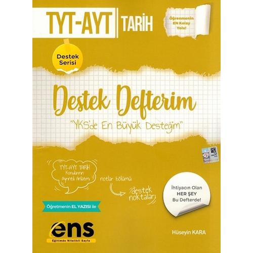 Ens Yayınları Tyt Ayt Tarih Destek Defterim