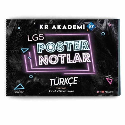 KR Akademi Yayınları 8.Sınıf LGS Türkçe Poster Notları