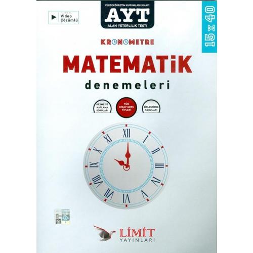Limit Yayınları Ayt Kronometre Matematik 15 Deneme
