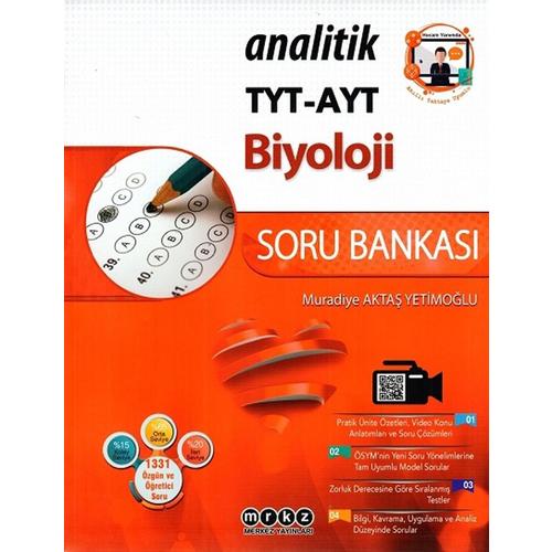 Merkez Yayınları Tyt Ayt Biyoloji Analitik Soru Bankası