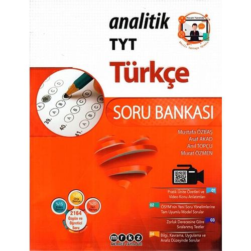 Merkez Yayınları Tyt Türkçe Analitik Soru Bankası