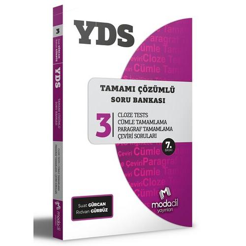Modadil Yayınları YDS Tamamı Çözümlü Soru Bankası Serisi 3 Cloze Tests