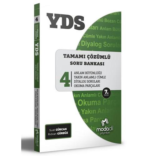 Modadil Yayınları YDS Tamamı Çözümlü Soru Bankası Serisi 4