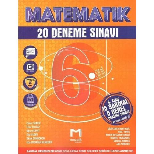 Mozaik Yayınları 6. Sınıf Matematik 20 li Deneme