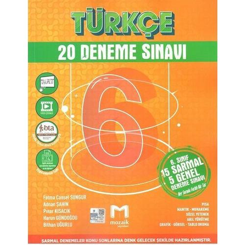 Mozaik Yayınları 6. Sınıf Türkçe 20 li Deneme