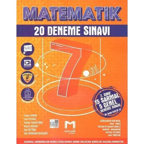 Mozaik Yayınları 7. Sınıf Matematik 20 li Deneme