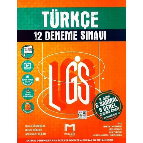Mozaik Yayınları 8. Sınıf Lgs Türkçe 12 Deneme Sınavı