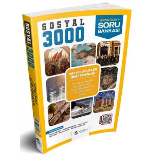 ÖABT YENİ SİSTEM Sosyal Bilgiler Öğretmenliği 3000 Soru Bankası 2024